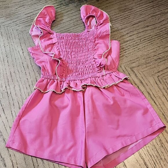 Pink romper size 5 NWOT Vince Camuto - Picture 1 of 12